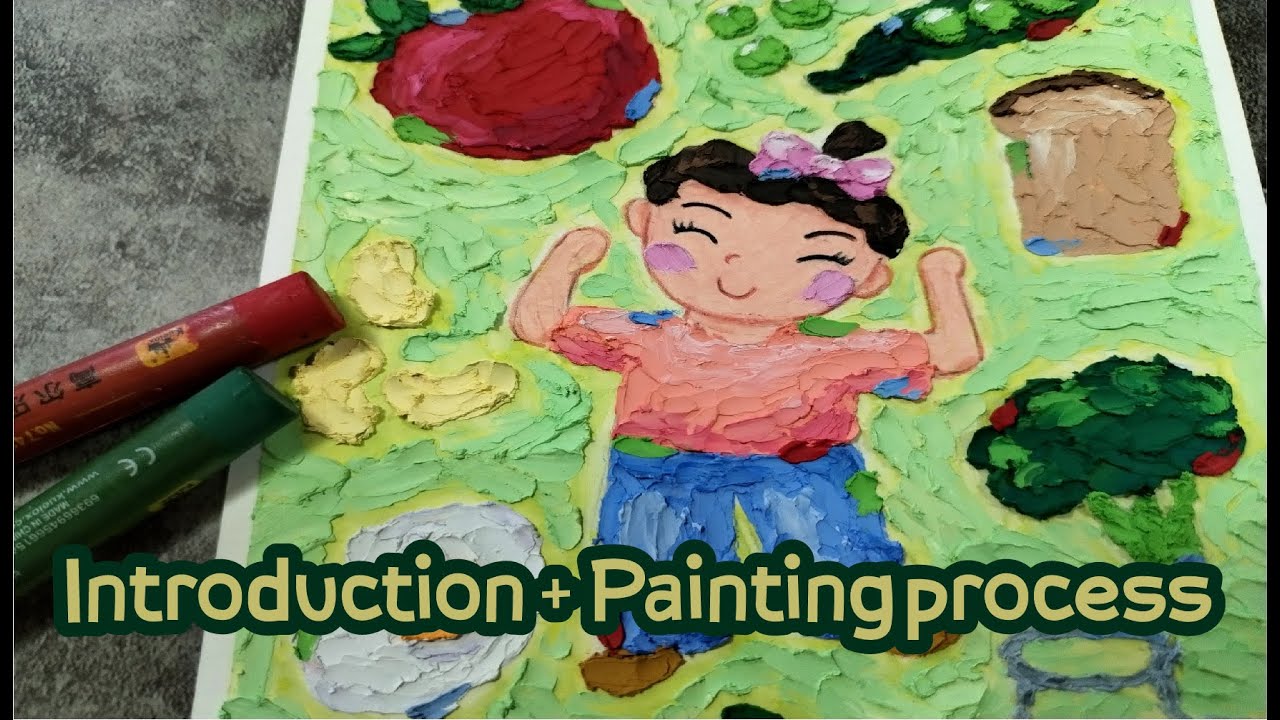 Oil Pastel Drawing for 