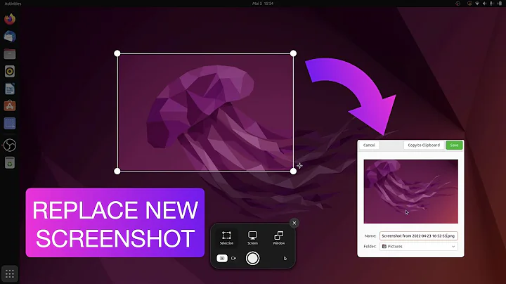 Replace New Screenshot with Gnome-Screenshot on Ubuntu 22.04 LTS | Jammy Jellyfish