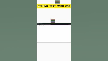Styling Text with CSS #coding #ashortaday #shorts