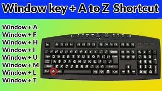 windows all shortcuts A to Z screenshot 4