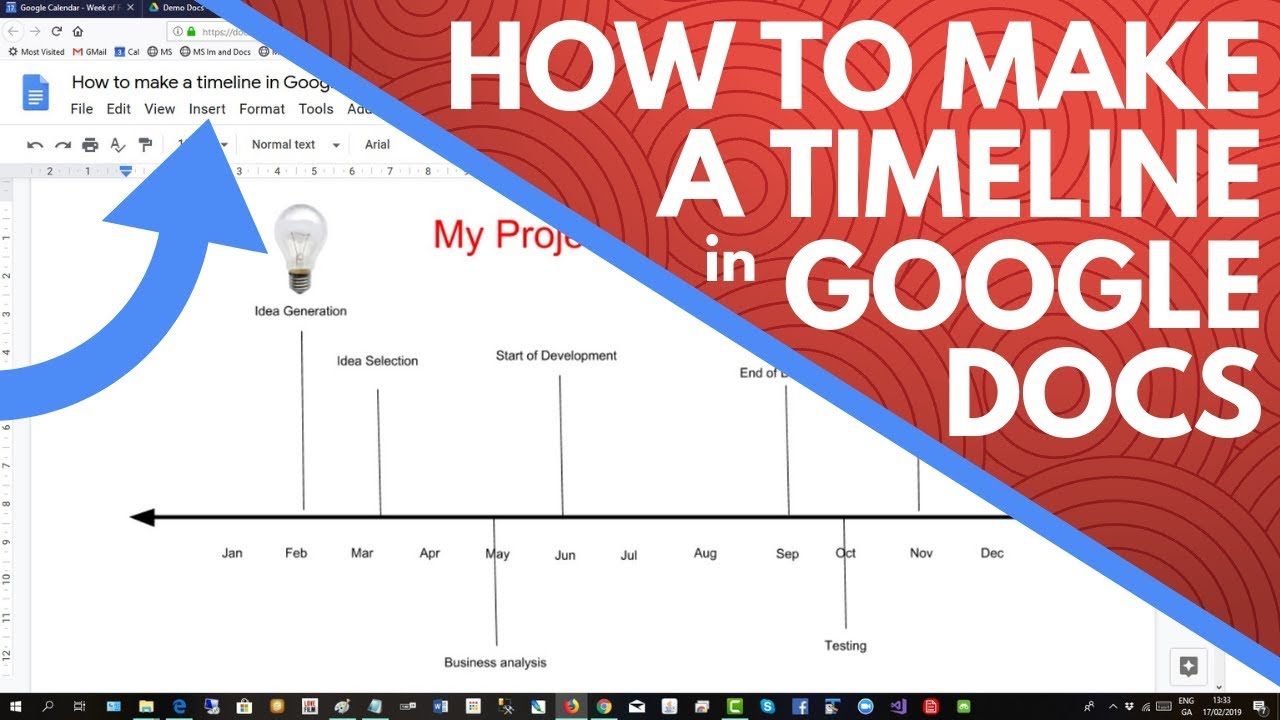 Google sheets timeline chart