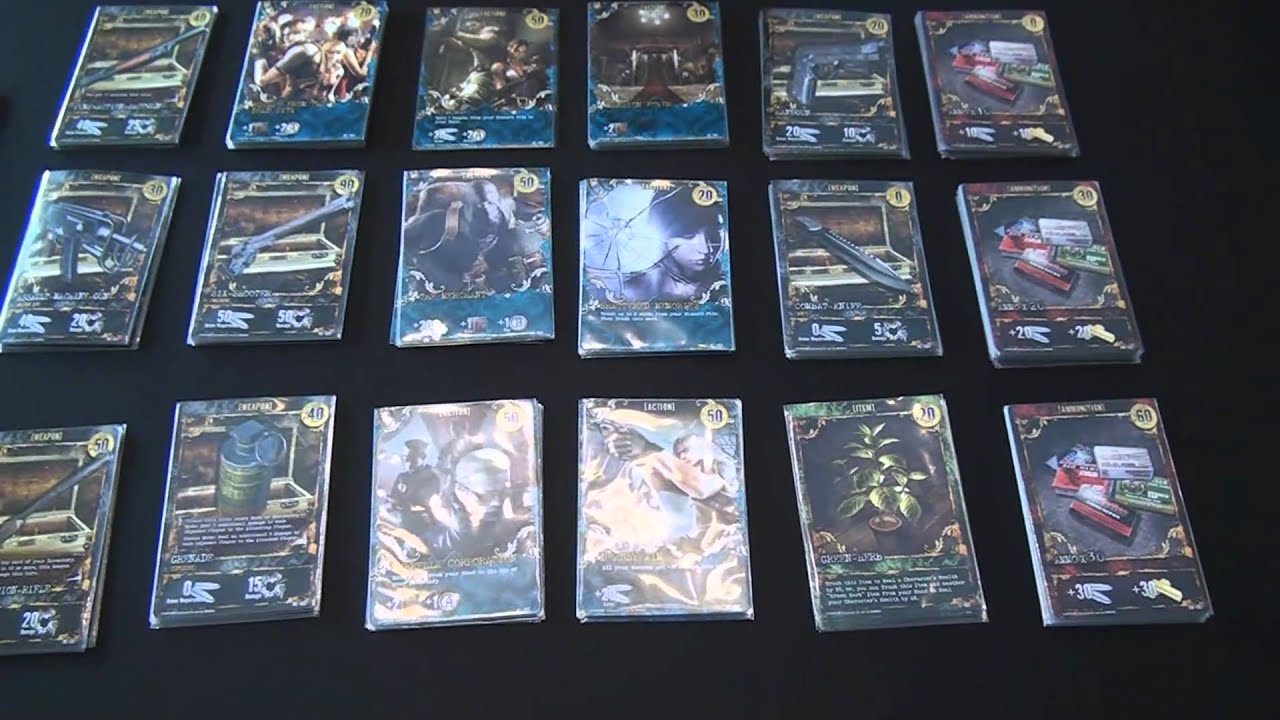 RESIDENT EVIL DECK BUILDING GAME TOUTES EXTENSIONS ET PROMOTIONS