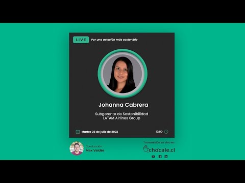 Live: Johanna Cabrera, subgerente de Sostenibilidad de LATAM Airlines