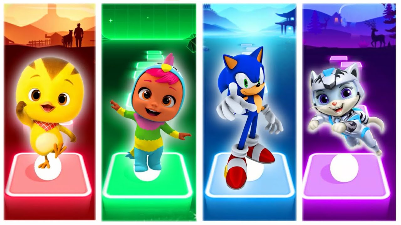 Sonic Rory Katuri Vs Kitoons Vs Sonic song Vs Rory - Tiles Hop - YouTube