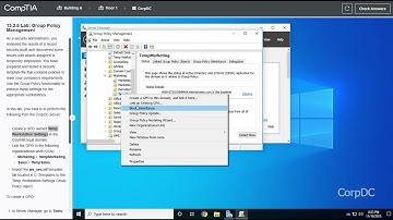 15.2.6 Lab: Group Policy Management