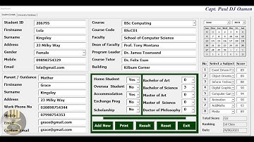 How to Create Student Database Management System in Excel Using VBA - Part 2 of 3