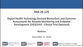 Digital Health Technology Derived Biomarkers and Outcome Assessments for Remote Monitoring