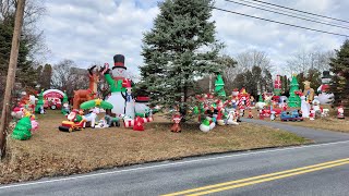 My 2025 Christmas Airblown Inflatables Display Decorations Walkthrough 