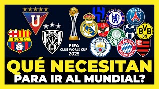Análisis: Qué necesitan Liga, Barcelona e IDV para clasificar al Súper Mundial de Clubes 2025