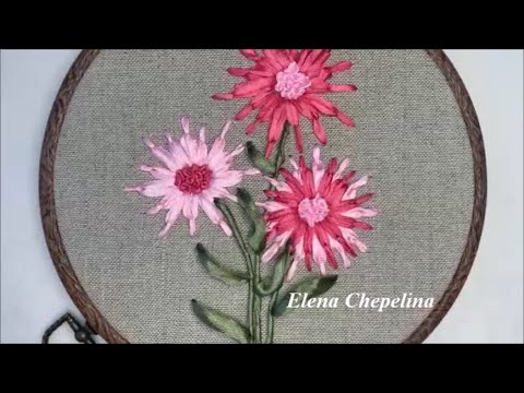 Цветы из атласной