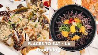 The Best RAW CRAB in LA | VLOG | Thai, Sugarfish, Veggie, Yakitori, Bingsoo, Uni Rice | wah