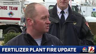 Winston-Salem North Carolina Fertilizer Plant Fire