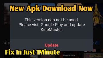 Kine Master Mod Apk Update Problem Fix| This Version Can Not Be Used Please Visit Google play and