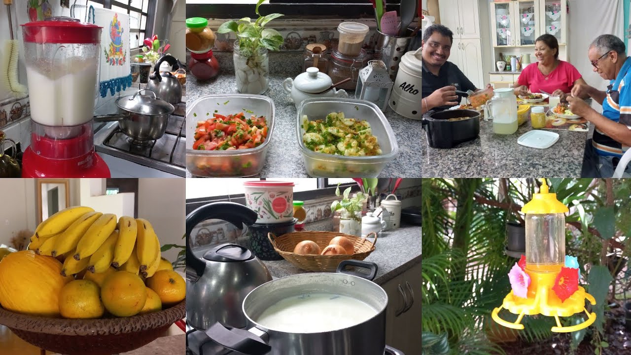 Rotina simples, feira pela manhã cheirinho de almoço fresquinho