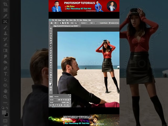 Cách Xóa Vật Thể Bất Kỳ  #shorts  #photoshoptutorials #mrtriet