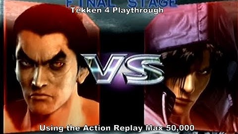 Tekken 4 Kazuya Playthrough using the Ps2 Action Replay Max 50,000 :D #Playstation #Sony #CheatCodes