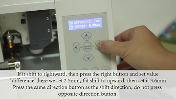 How to adjust machine force,speed and offset value