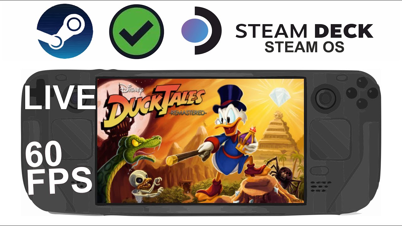 DuckTales Remastered on Steam Deck/OS in 800p 60Fps (Live) - YouTube