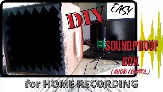 DIY || How To Make a Sound Proof Box for recordings || AUDIO CONTROL || Voice overs || narrations