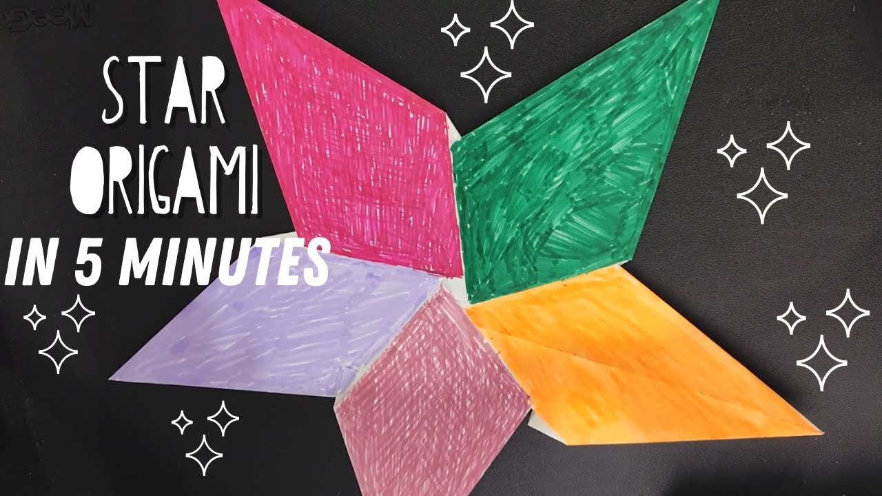 Star Pattern Exercise How to Make a Star Origami | Fine Motor Skills Exercises - YouTube