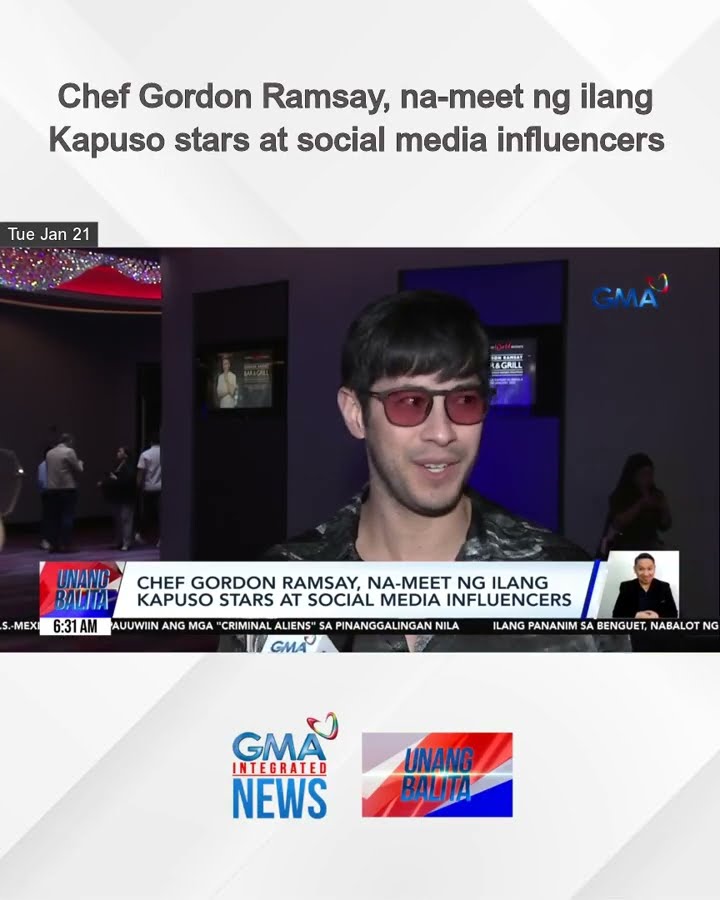 Chef Gordon Ramsay, na-meet ng ilang Kapuso stars at social media influencers | Unang Balita