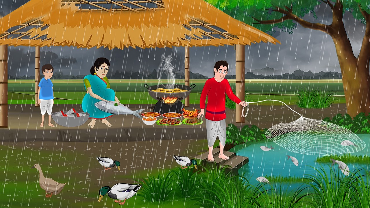 टूटी हुई रसोई में फिश करी | Hindi Story | Hindi Kahaniya | Moral Stories | cartoon story