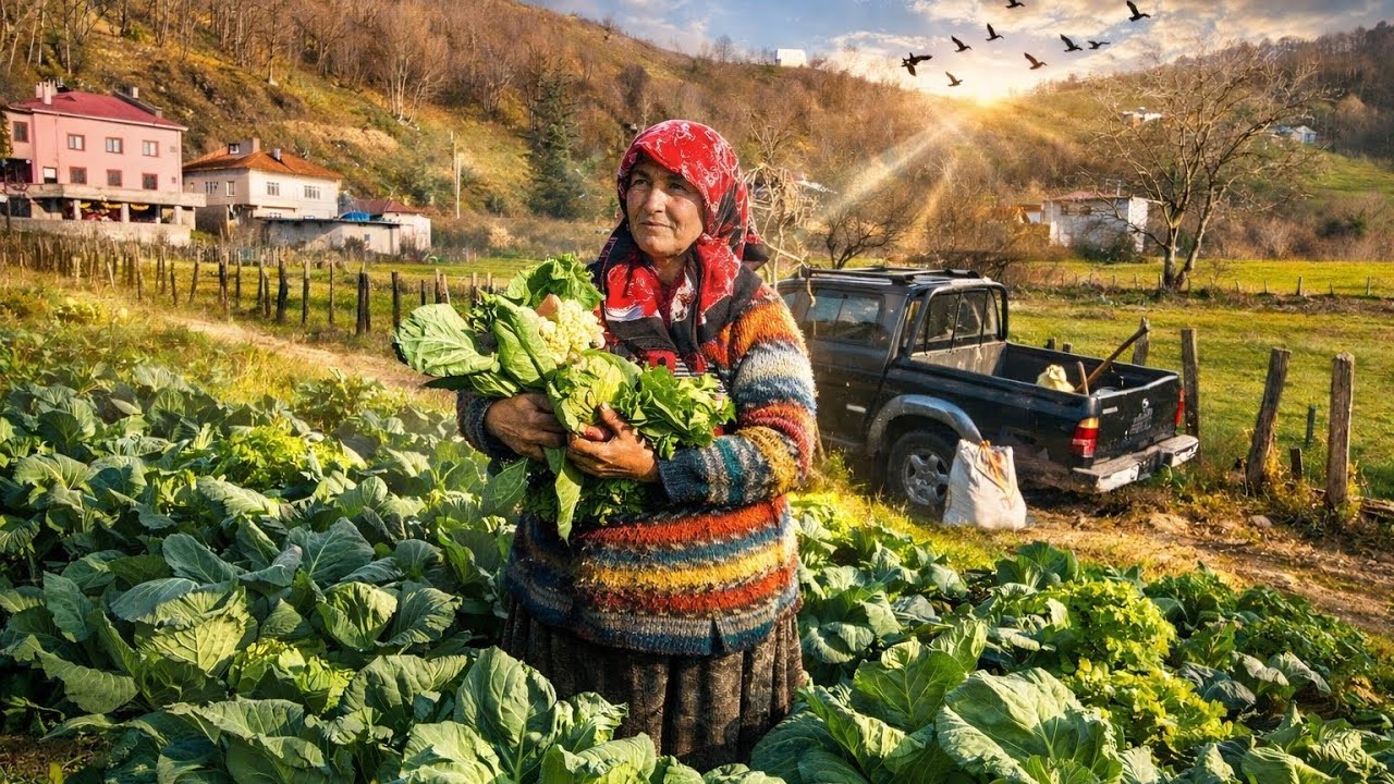 ​🥦 PAZARDA BÖYLESİ YOK! Bahçeden Taptaze Karnabahar Brokoli ve Kıvırcık Hasadı