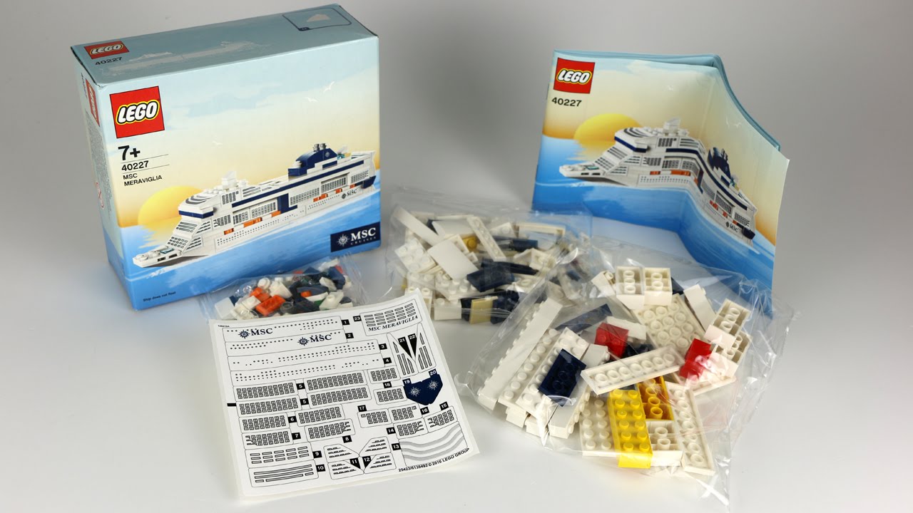 LEGO MSC Meraviglia (40227): Unboxing! - YouTube