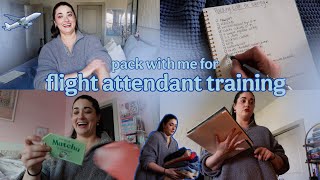 pack with me for FLIGHT ATTENDANT TRAINING!!! ✈️