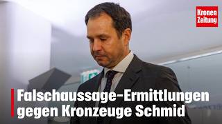 Falschaussage-Ermittlungen gegen Kronzeuge Schmid | krone.tv NEWS