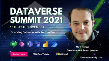 Extending Dataverse with XrmToolBox - Dataverse Summit 2021
