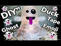 Dollar Tree Halloween DIY Ghost Emoji Made From Duck Tape 2018