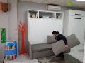 Cama Abatible Horizontal Con Sofa