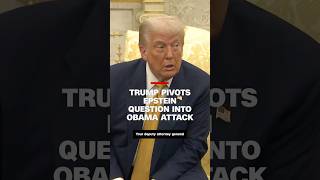 Trump Pivots Epstein Question Into Obama Attack