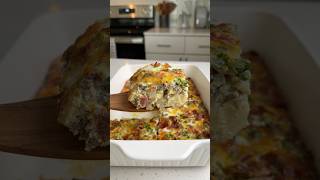 Easy prep ahead breakfast casserole
