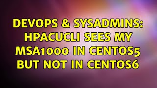 Celebrity DevOps & SysAdmins: HPacucli sees my MSA1000 in centos5 but not in centos6 Net Worth