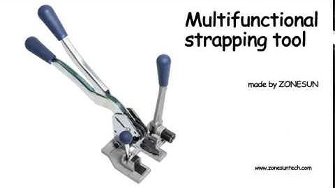 How to use the Manual strapping machine packaging tool