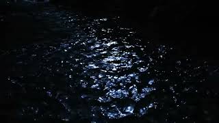 Dark Screen Water Flow | Starlight Reflections | Deep Sleep No Blue Light