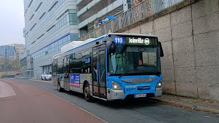 Bus 110 RATP CAP URBANWAY 12 GNC C9 N*6409 (KICKDOWN 🔥🔥)