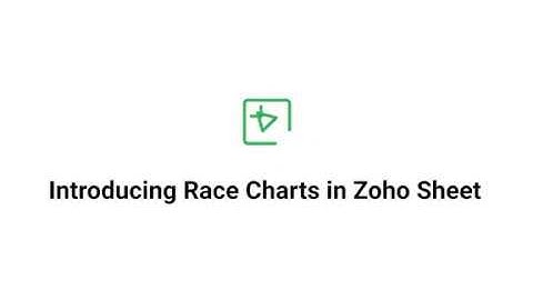 Race Charts | The animated bar charts from Zoho Sheet