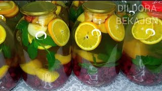 картинка: Олчали Мохито Компот / КОМПОТ МУЛЬТИ ФРУКТ Микс 💯 Ассорти компот / MOXITO KOMPOT TAYYORLASH / Miks