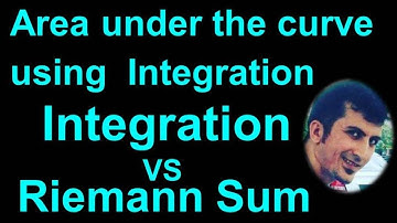 Integration VS Riemann Sum . Area under the graph by integration. Calculus by #Moein