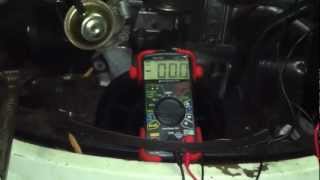12volt VW Bug Generator - in car bench test.