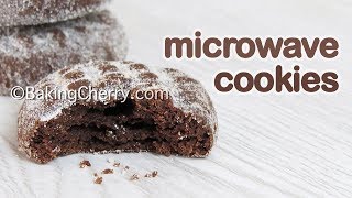 3-MINUTE MICROWAVE CHOCOLATE COOKIES | Easy Recipe | Baking Cherry