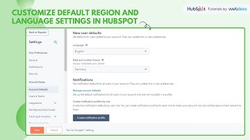How-to customize default region and language settings in HubSpot.