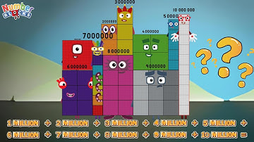 NUMBERBLOCKS TIEN GROTE GETALLEN OPTELLEN | VIND DE SOM VAN GROTE GETALLEN | LEER TELLEN | COLORA...