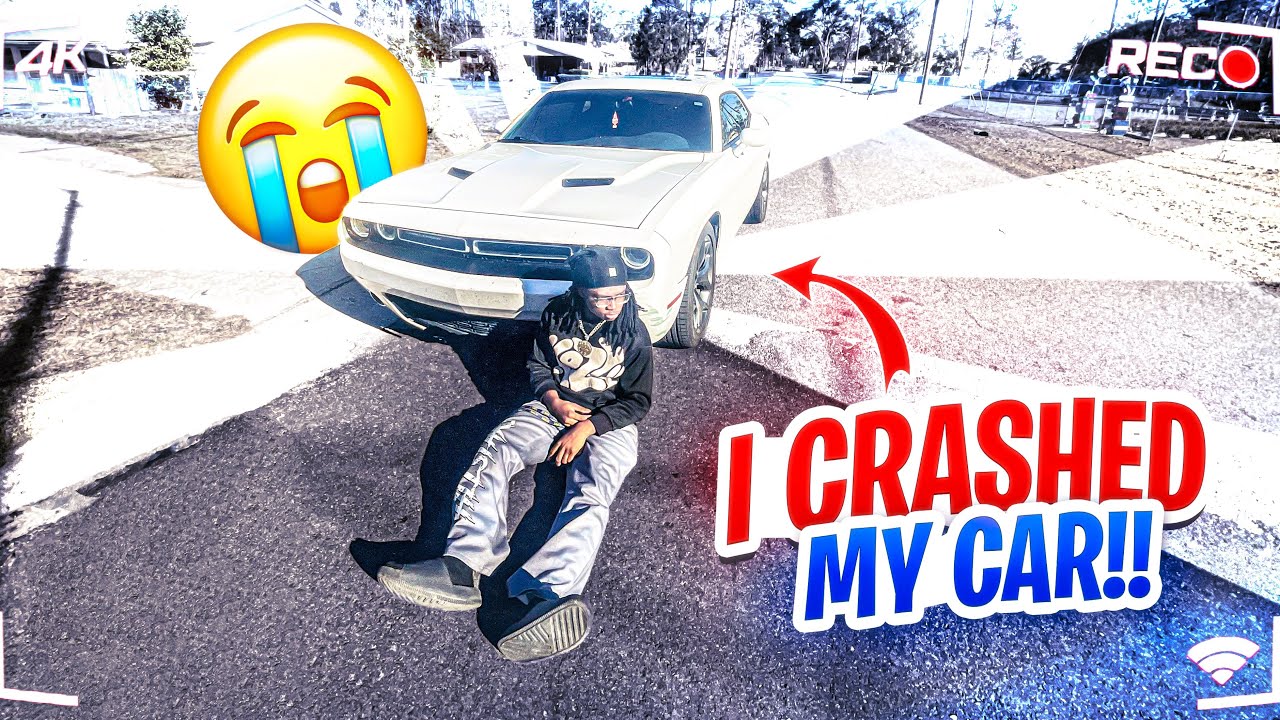 I CRASHED MY CAR!!🤦🏿‍♂️
