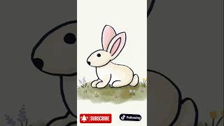Cute Rabbit #drawing #drawingtutorial #draw #drawingshort  #easydraw  #cuteanimals #rabbit #easily