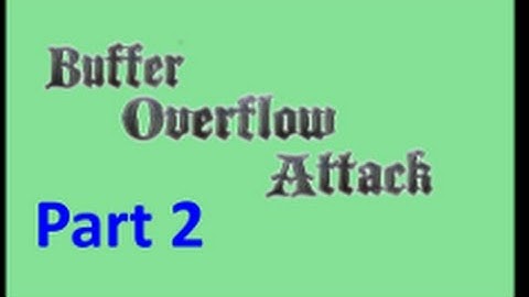 Buffer Overflow Attack Lecture (Part 2)