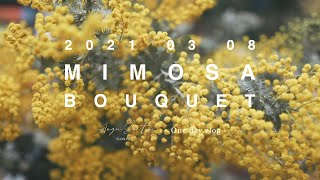 【ミモザブーケ】 3月8日はミモザの日! florist vlog ｜ ドライフラワー ｜ 花屋